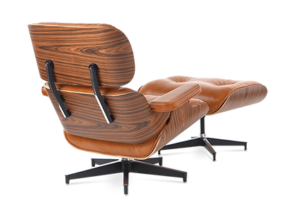 Homio Decor Eames Lounge Chair & Ottoman - Cognac