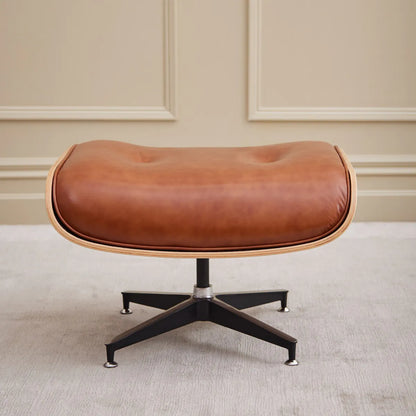Homio Decor Eames Lounge Chair & Ottoman (PRO) - Heritage Cognac