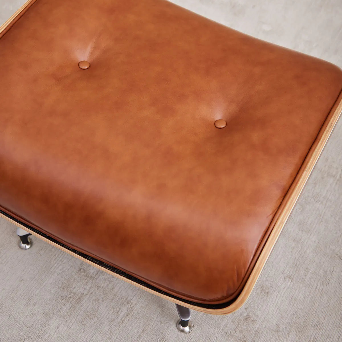 Homio Decor Eames Lounge Chair & Ottoman (PRO) - Heritage Cognac