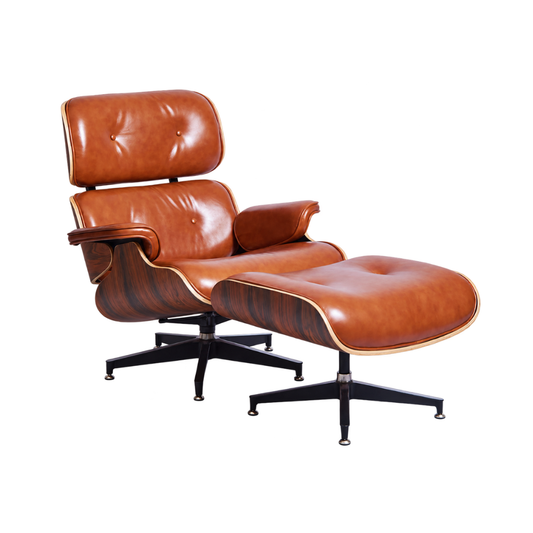 Eames Lounge Chair & Ottoman (PRO) - Heritage Cognac