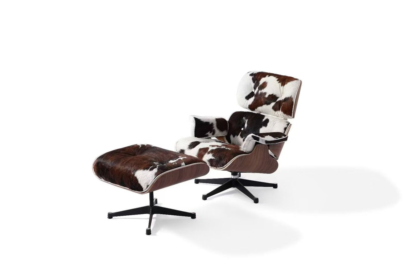 Homio Decor Eames Lounge Chair & Ottoman (PRO) - Pony Skin