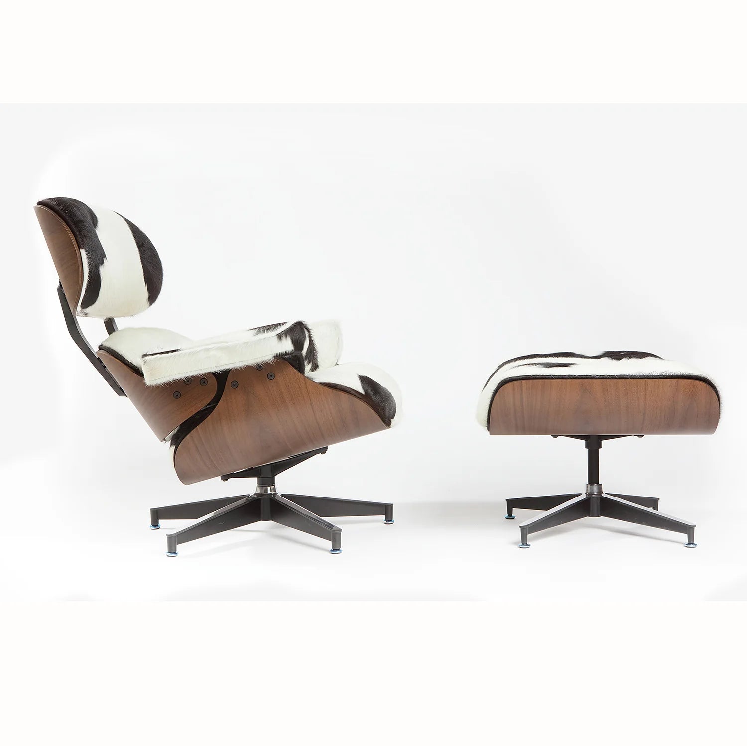 Homio Decor Eames Lounge Chair & Ottoman (PRO) - Pony Skin
