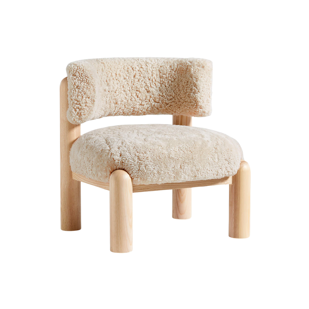 Homio Decor Eira Lounge Chair (Shearling)