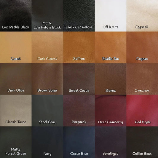 Homio Decor Faux Leather Fabric Swatches