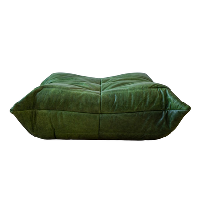 Homio Decor Forest Green Togo Ottoman - Leather