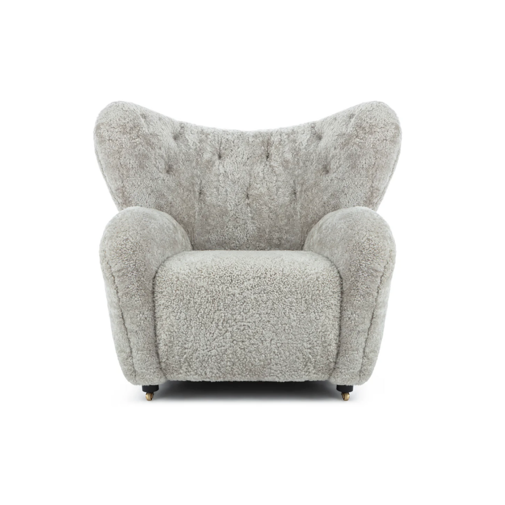 Genuine Sheepskin Armchair - Homio Decor