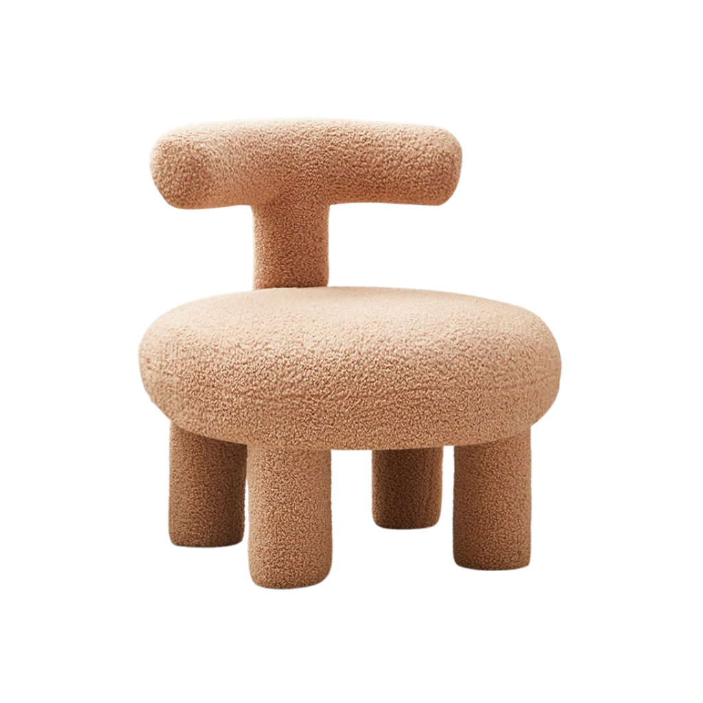 Homio Decor Khaki / Large / Flat Large Lambswool Lounge Chair
