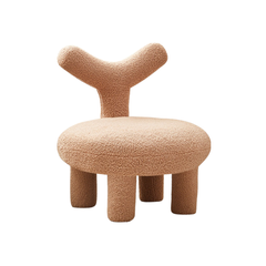 Homio Decor Khaki / Large / V-shaped Large Lambswool Lounge Chair