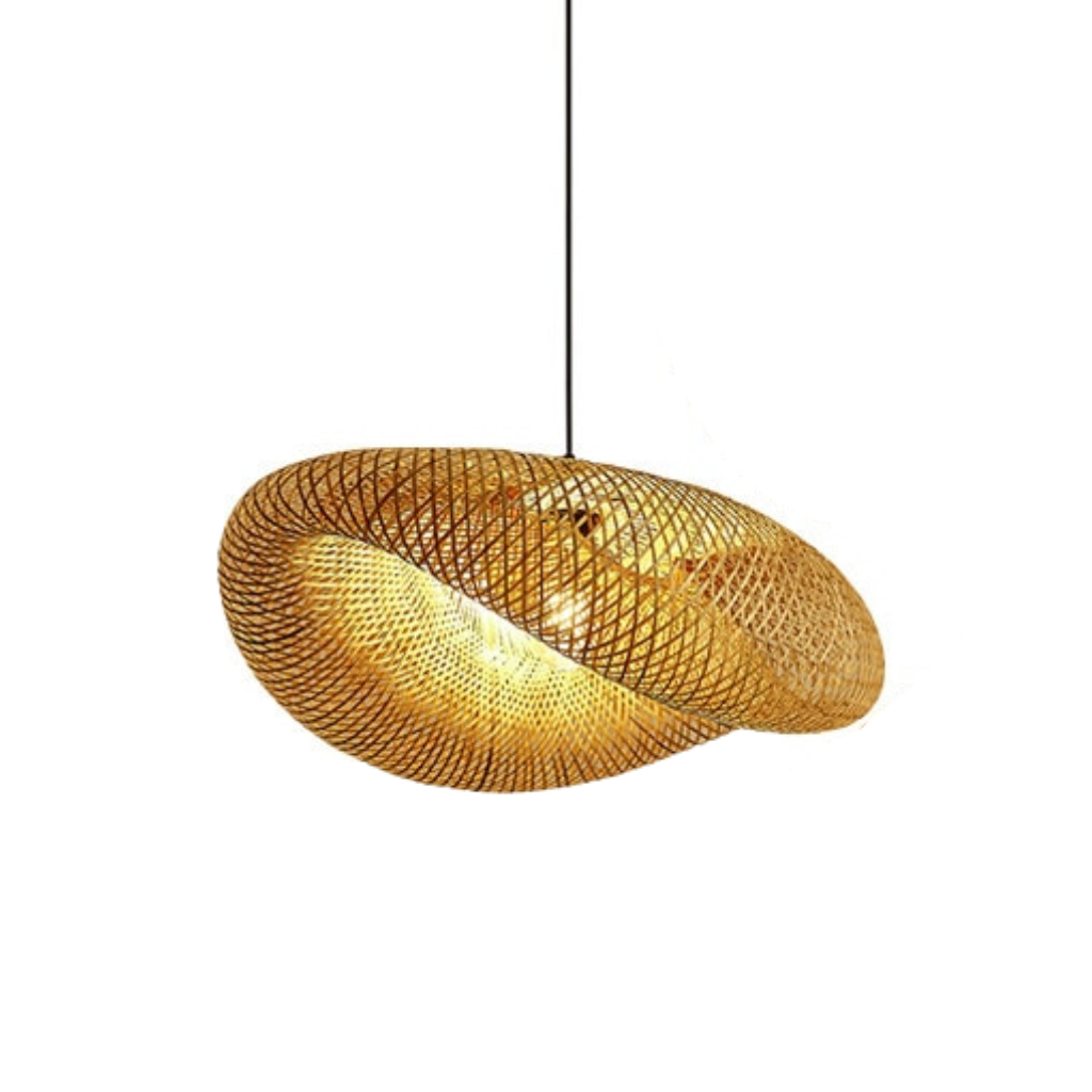 Homio Decor Lighting 38cm Bamboo Weaving Pendant Lamp