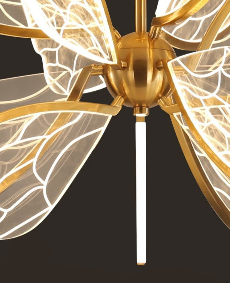 Homio Decor Lighting Acrylic Butterfly Chandelier