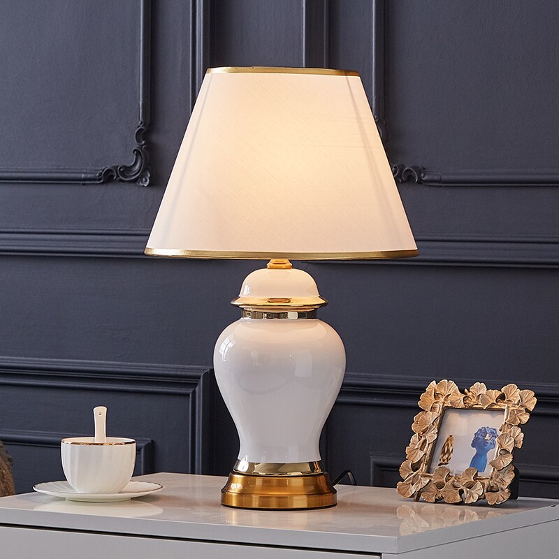 Homio Decor Lighting American Style Ceramic Table Lamp