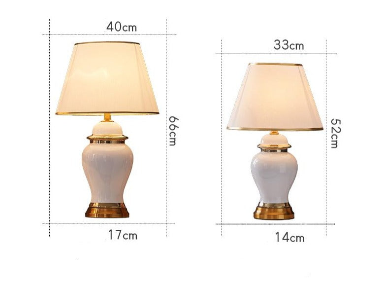 Homio Decor Lighting American Style Ceramic Table Lamp