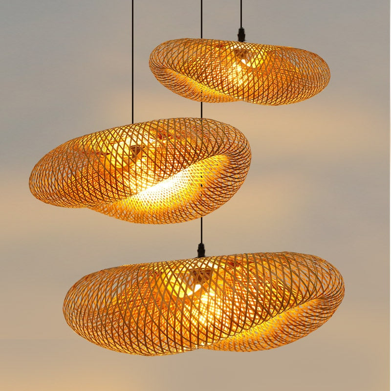 Homio Decor Lighting Bamboo Weaving Pendant Lamp