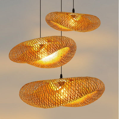 Homio Decor Lighting Bamboo Weaving Pendant Lamp