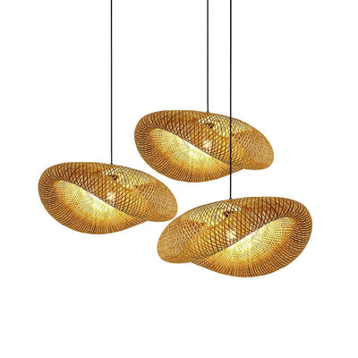 Homio Decor Lighting Bamboo Weaving Pendant Lamp