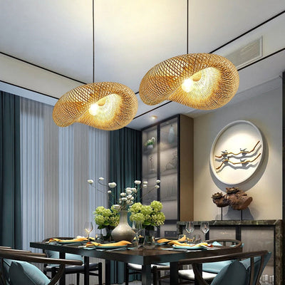 Homio Decor Lighting Bamboo Weaving Pendant Lamp