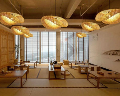 Homio Decor Lighting Bamboo Weaving Pendant Lamp