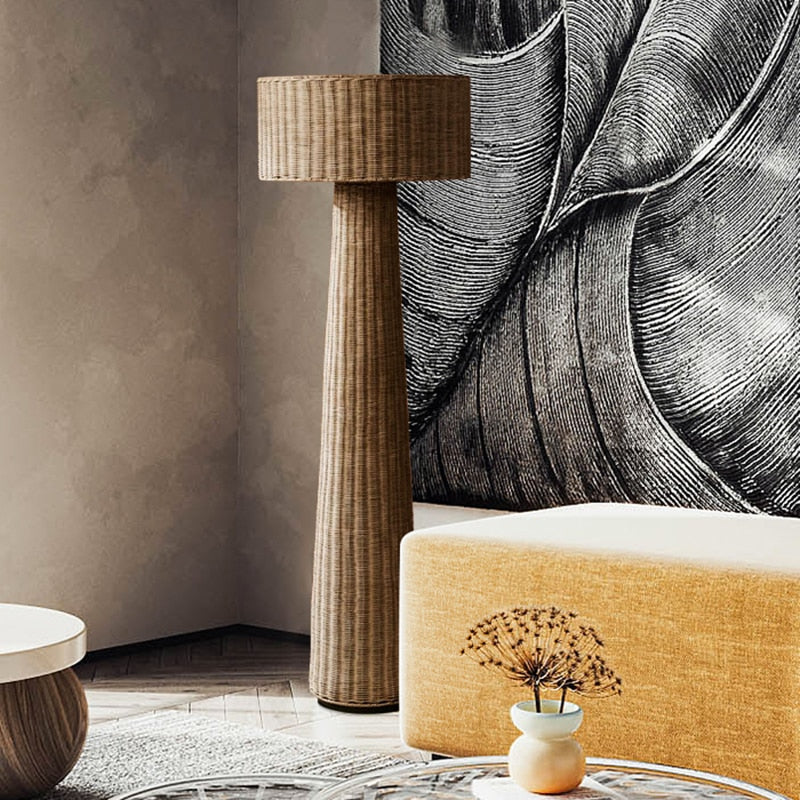 Homio Decor Lighting Contemporary Bamboo Floor Lamp