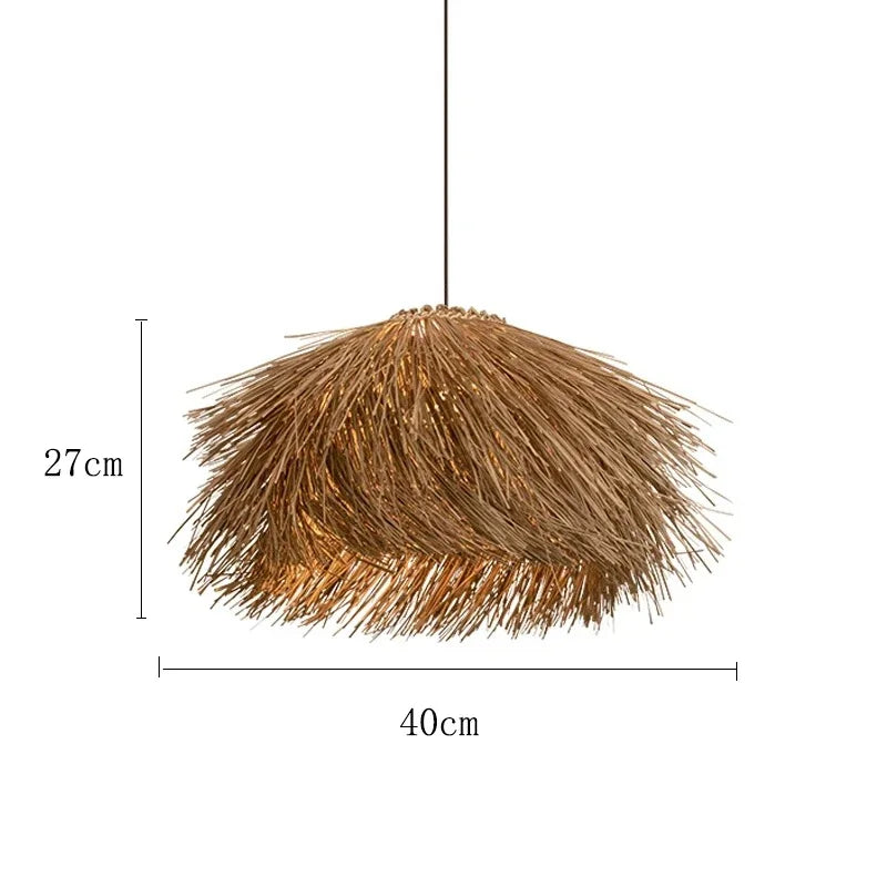 Homio Decor Lighting Dia-40cm Wabi-Sabi Hand Woven Pendant