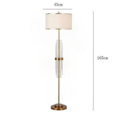 Homio Decor Lighting Elegant Crystal Details Floor Lamp