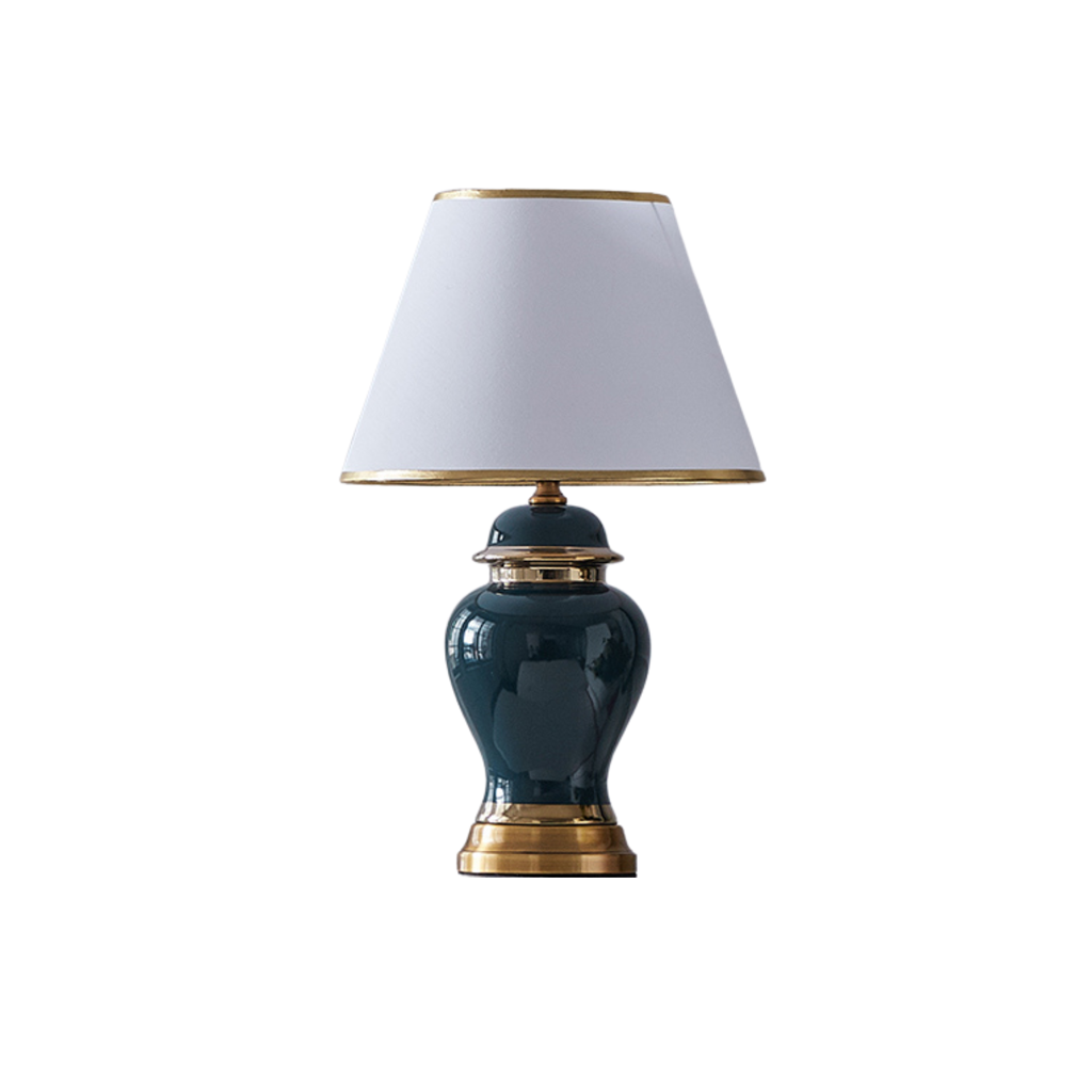 Homio Decor Lighting Emerald / 33x52cm / EU Plug American Style Ceramic Table Lamp