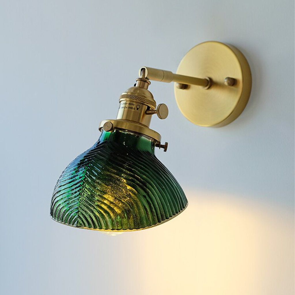 Homio Decor Lighting Emerald Glass Wall Lamp