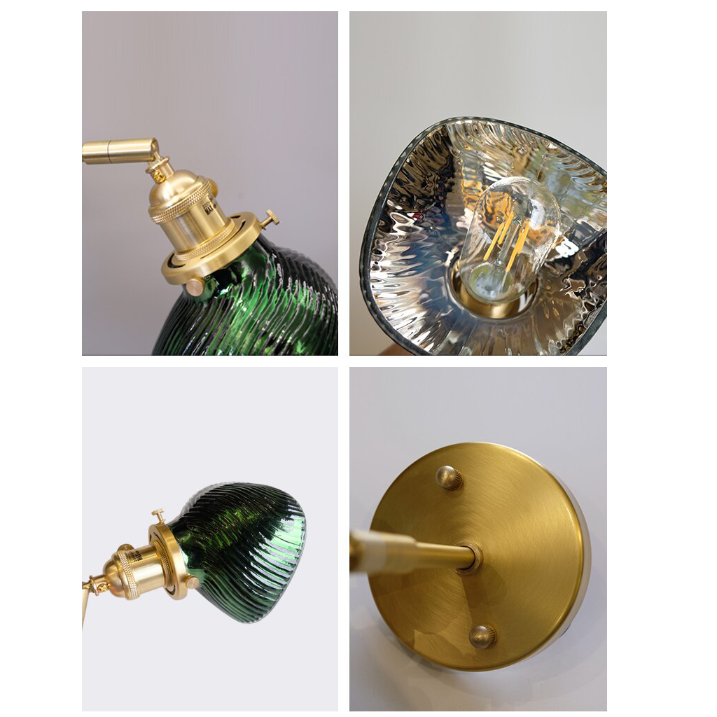 Homio Decor Lighting Emerald Glass Wall Lamp