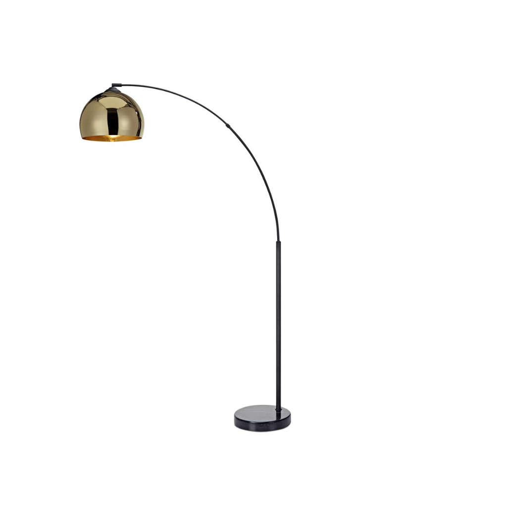 Homio Decor Lighting Gold / United States Metal Floor Lamp with Bell Shade