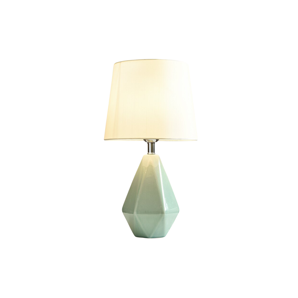 Homio Decor Lighting Green / Model 2 / EU Plug Diamond Green Ceramic Table Lamp