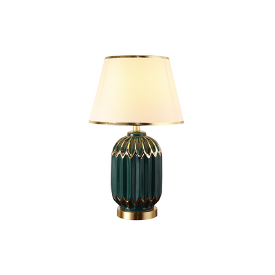 Homio Decor Lighting Green / UK Plug Golden Ceramic Table Lamp