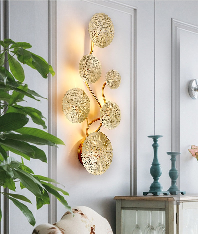 Homio Decor Lighting Lotus Leaf Wall Lamp