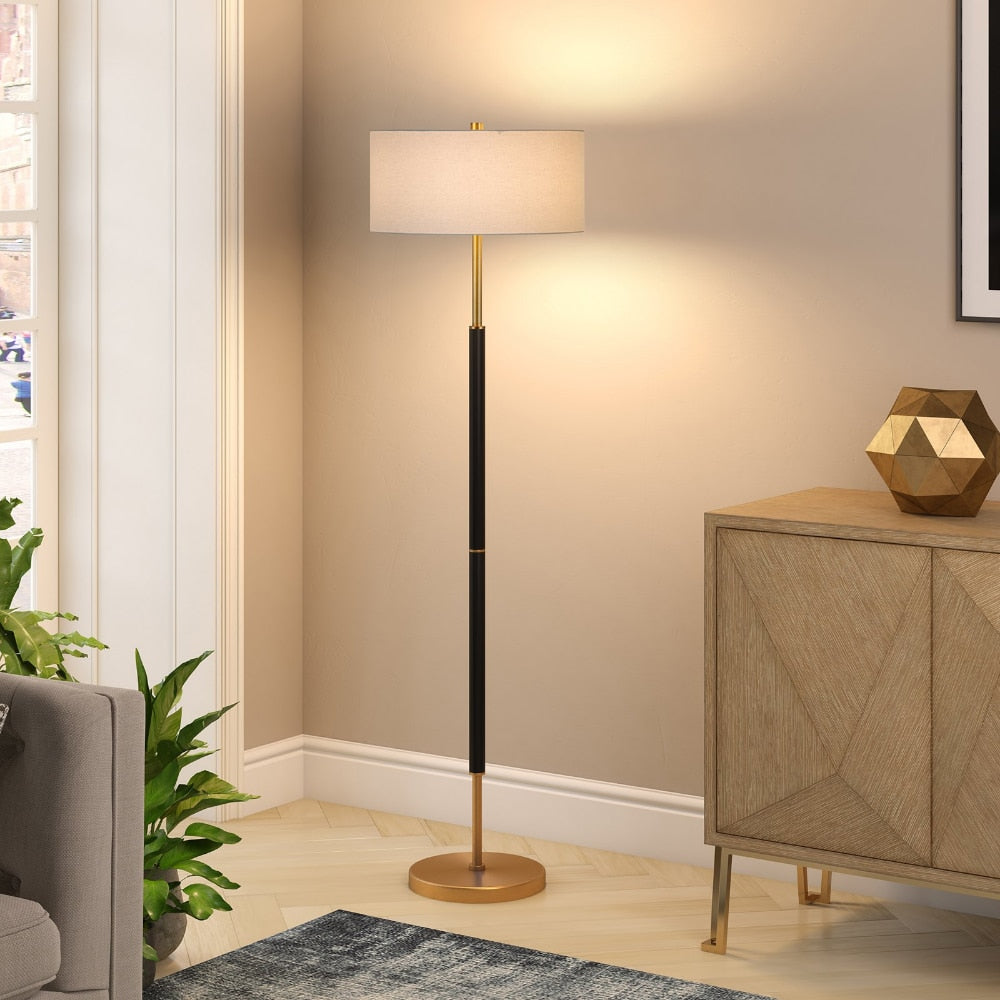 Homio Decor Lighting Matte Black Brass Floor Lamp