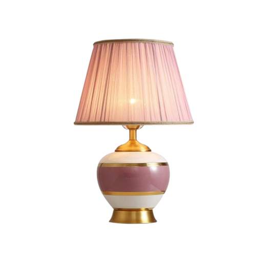 Homio Decor Lighting Style B / Button Switch / EU Plug Pink Copper Desk Lamp