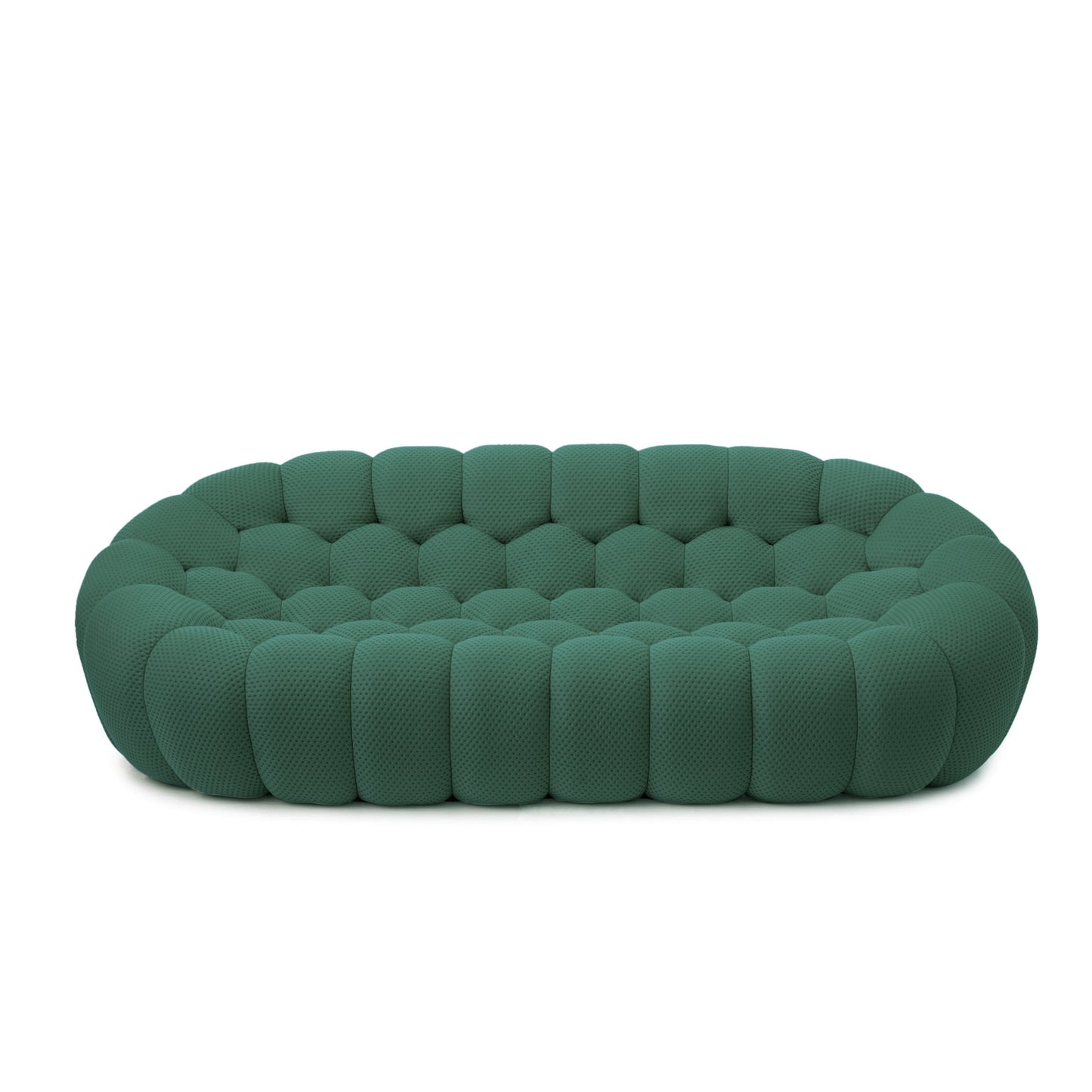 Homio Decor Living Room 3 Seater Bubbles Sofa Set (Green)