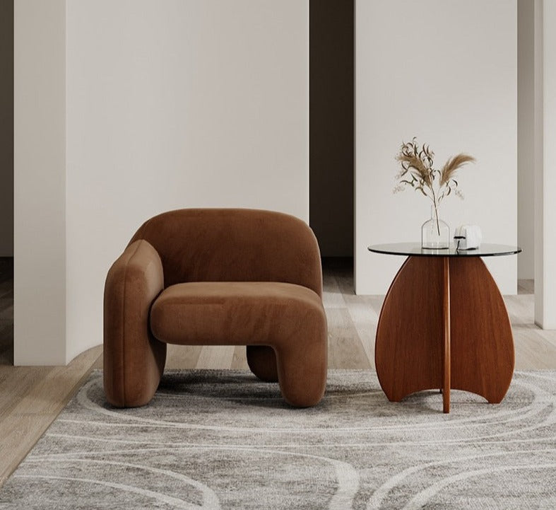 Homio Decor Living Room Brown Japandi Designer Lounge Sofa