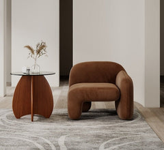 Homio Decor Living Room Brown / Left Armrest Japandi Designer Lounge Sofa