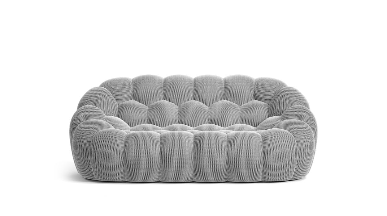 Homio Decor Living Room Bubble Loveseat Sofa