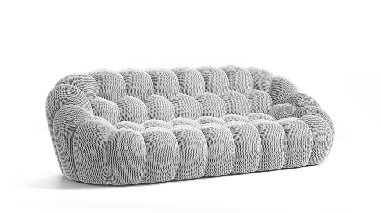 Homio Decor Living Room Bubble Sofa (3 Seater)