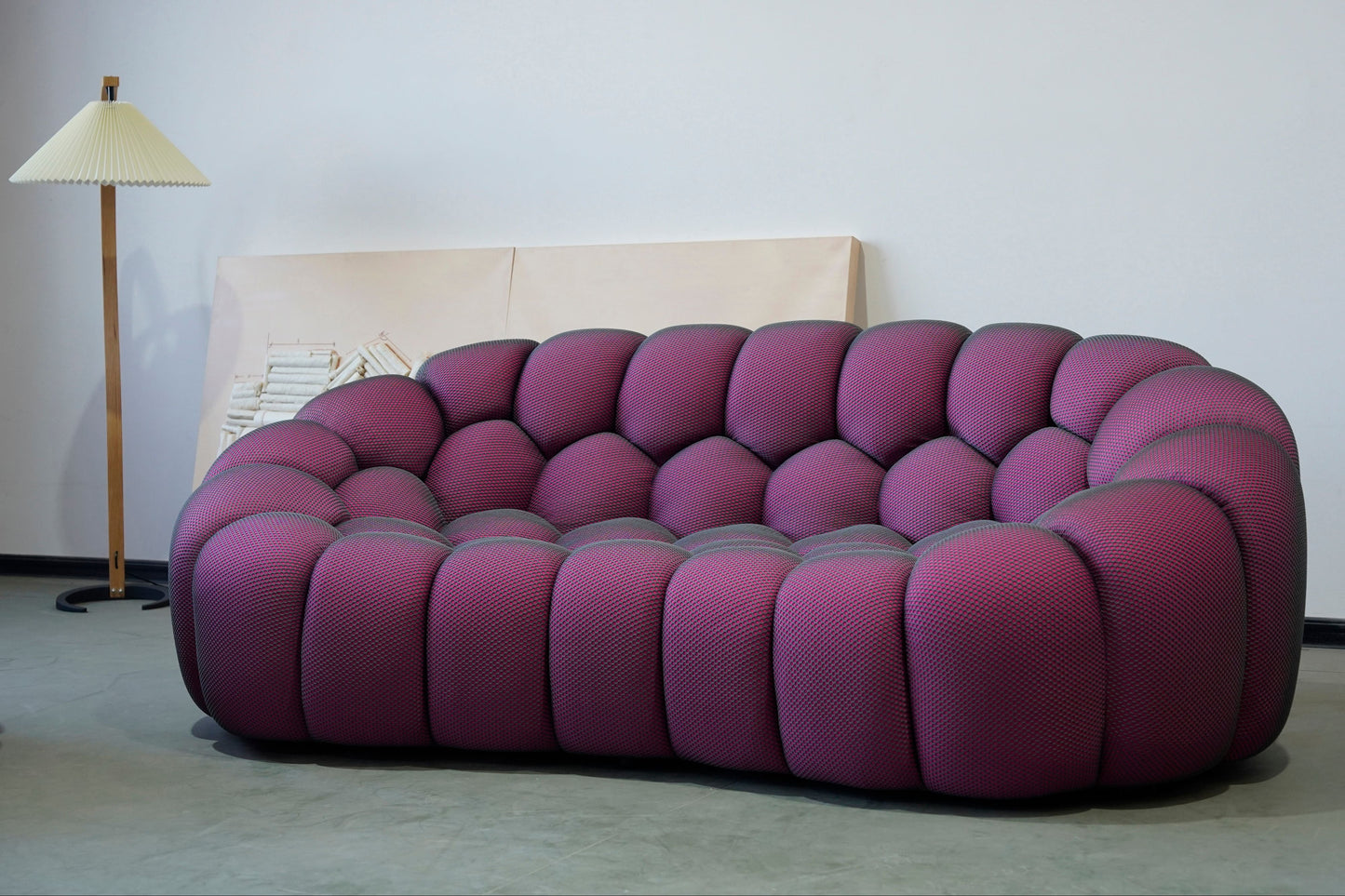 Bubbles Loveseat Sofa (Mauve) - Homio Decor