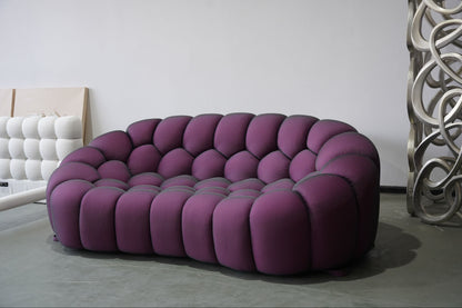 Bubbles Loveseat Sofa (Mauve) - Homio Decor