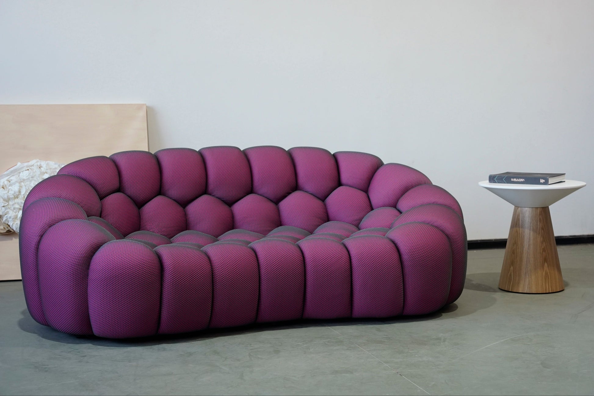 Bubbles Loveseat Sofa (Mauve) - Homio Decor