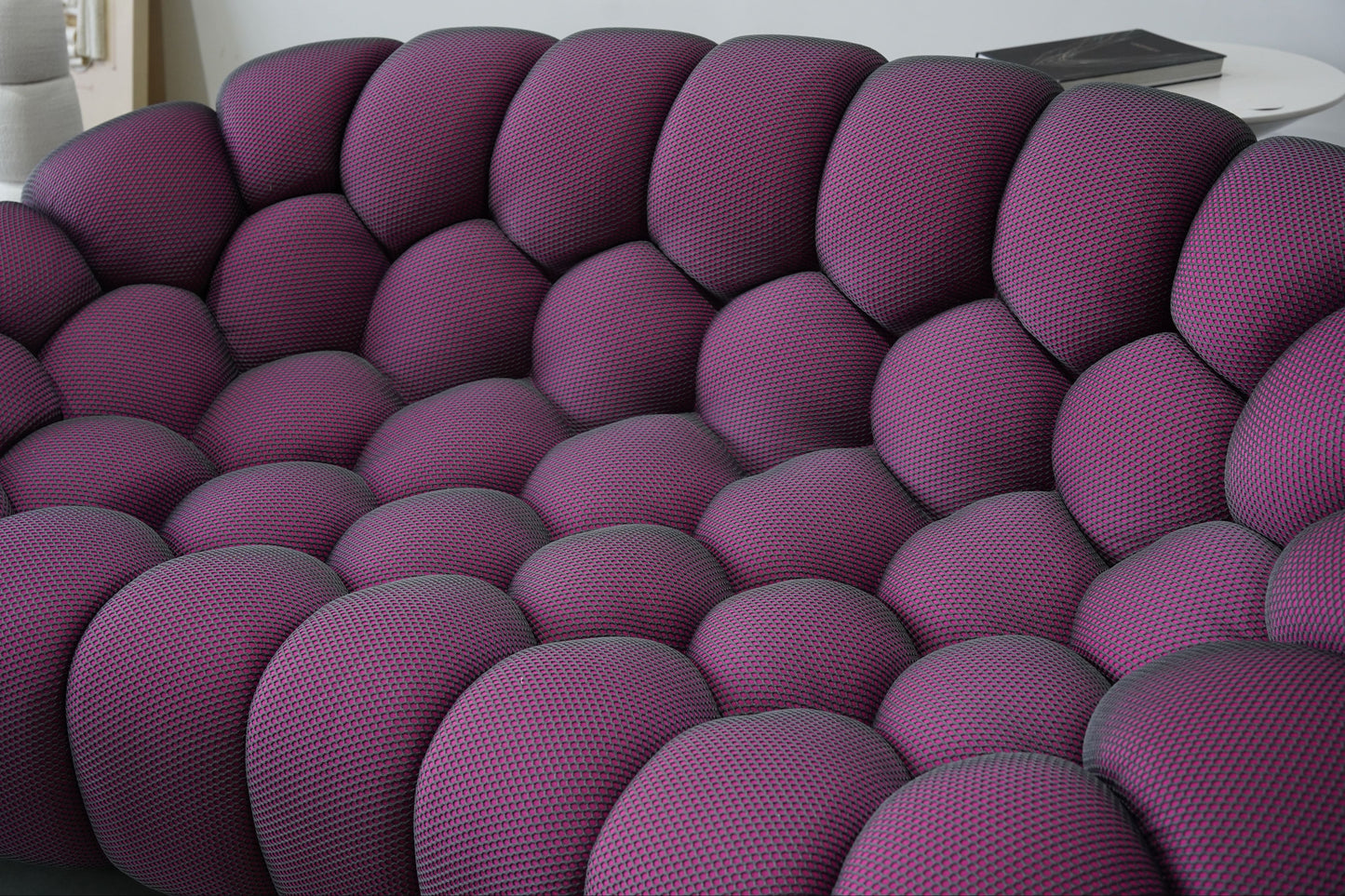 Bubbles Loveseat Sofa (Mauve) - Homio Decor