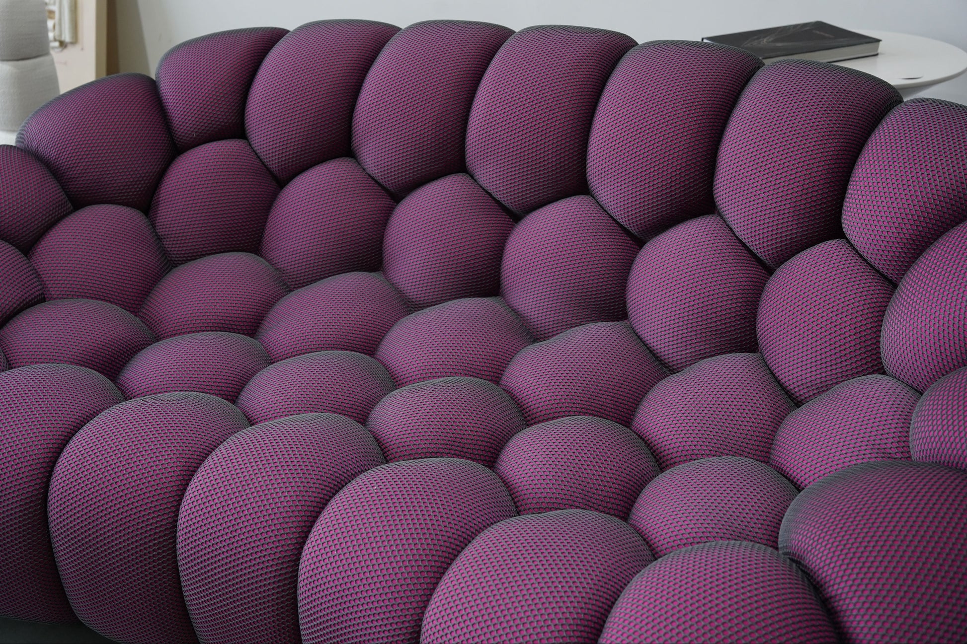 Bubbles Loveseat Sofa (Mauve) - Homio Decor