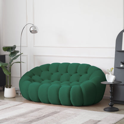 Homio Decor Living Room Bubbles Sofa Set (Green)