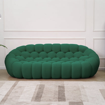 Homio Decor Living Room Bubbles Sofa Set (Green)