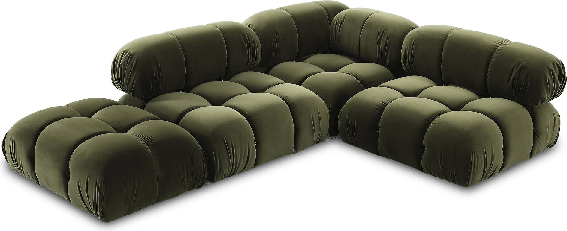 Homio Decor Living Room Camaleonda Sofa - Forest Green (Velvet)