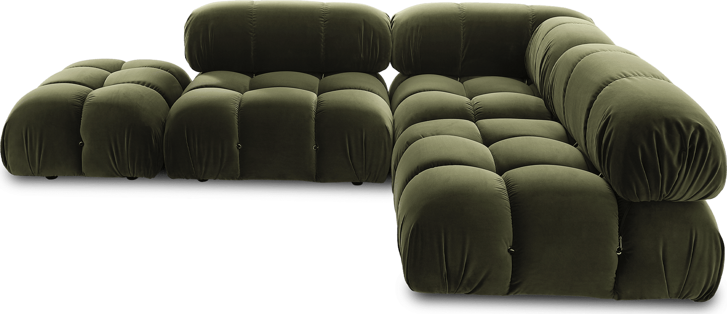 Homio Decor Living Room Camaleonda Sofa - Forest Green (Velvet)