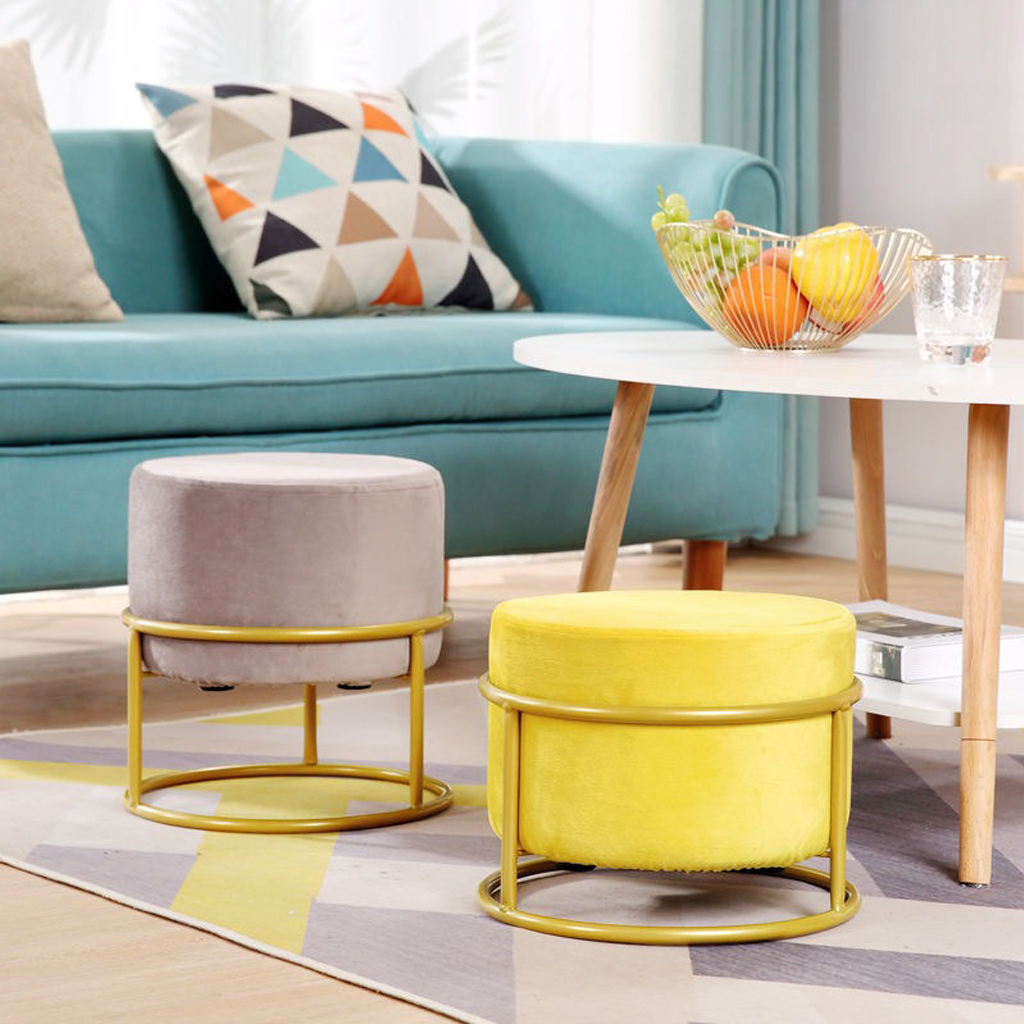 Homio Decor Living Room Colourful Living Room Pouf