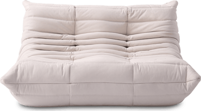 Homio Decor Living Room Creamy Alcantara / 2-Seater Iconic Togo Sofa 2-Seater
