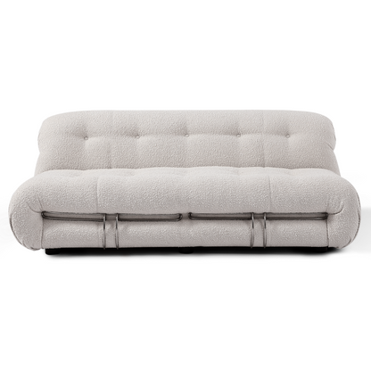 Homio Decor Living Room Creamy Boucle / 2 - Seater Soriana Sofa - 2 Seater